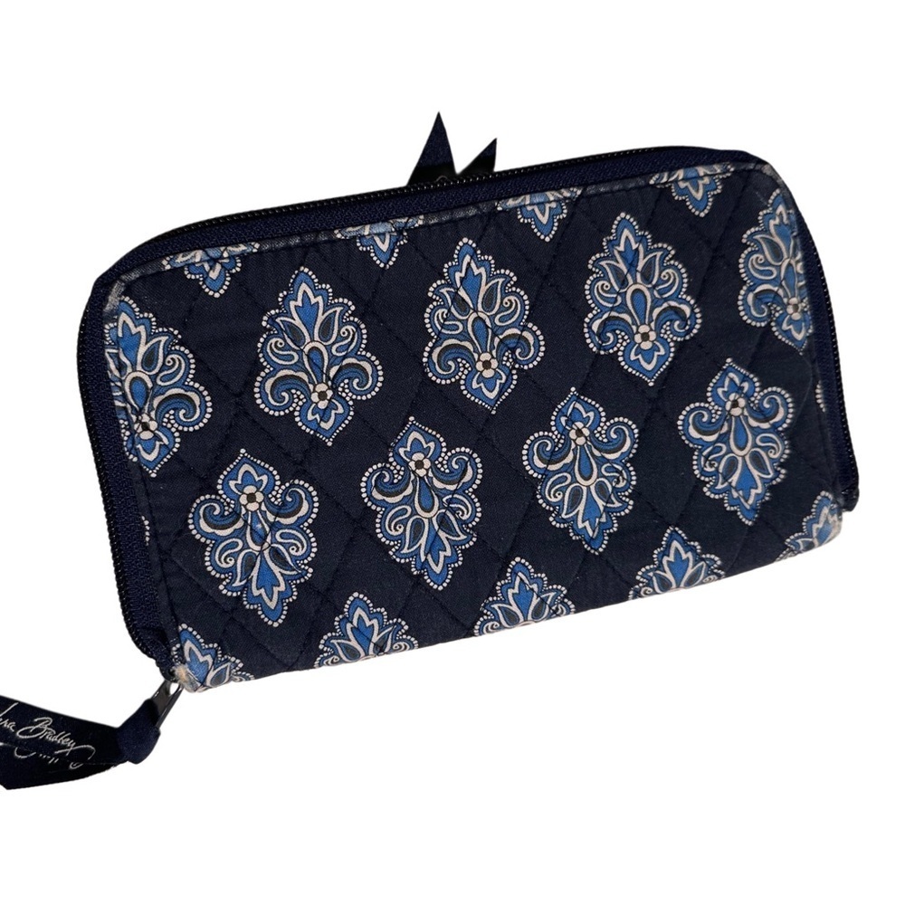 Vera Bradley Little Betsy Shoulder Bag & Bifold Wallet in Calypso NavyBlue 2009 - Picture 8 of 15